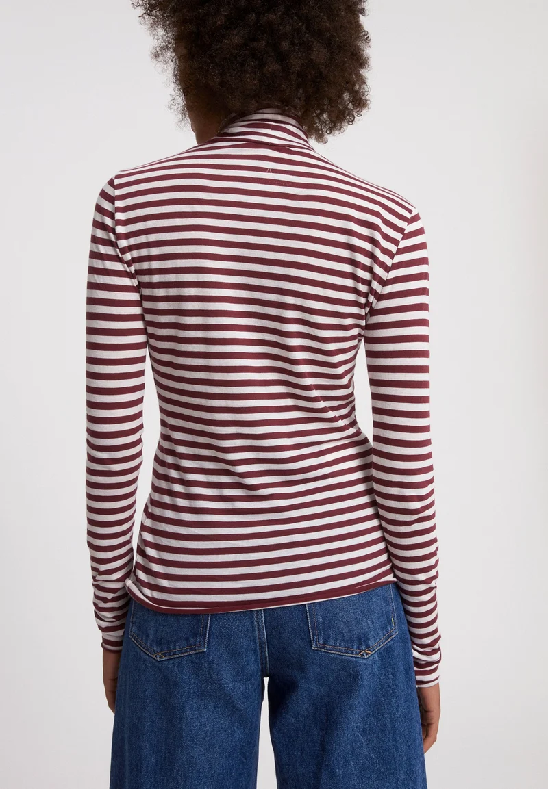 MALENAA STRIPES | ruby red-oatmilk
