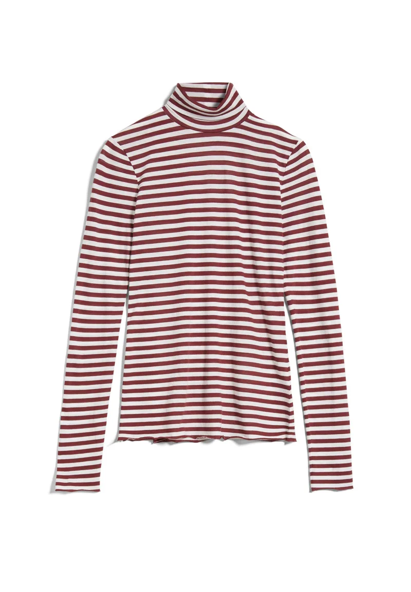 MALENAA STRIPES | ruby red-oatmilk