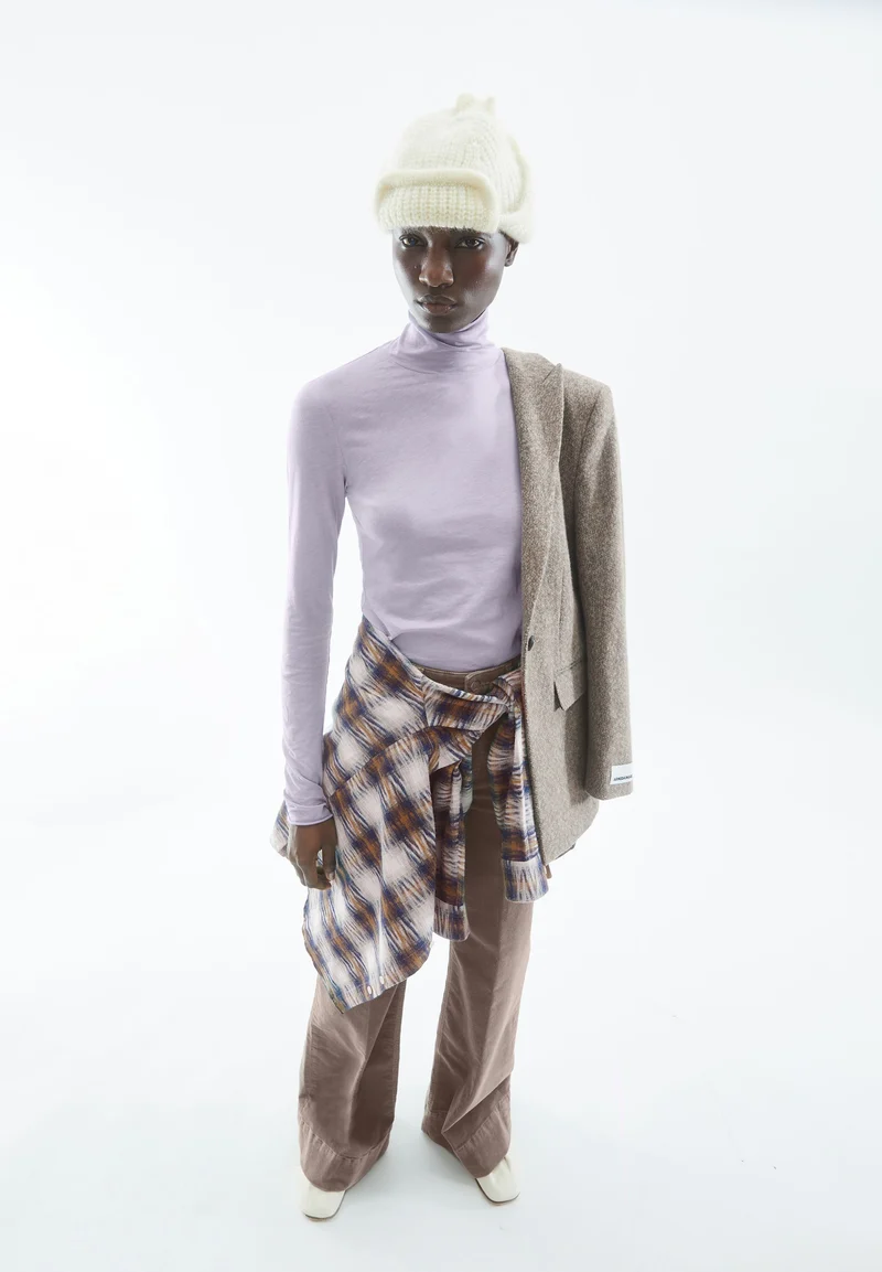 GRAZILIANAA SOFT LANGARMSHIRT | frozen lavender