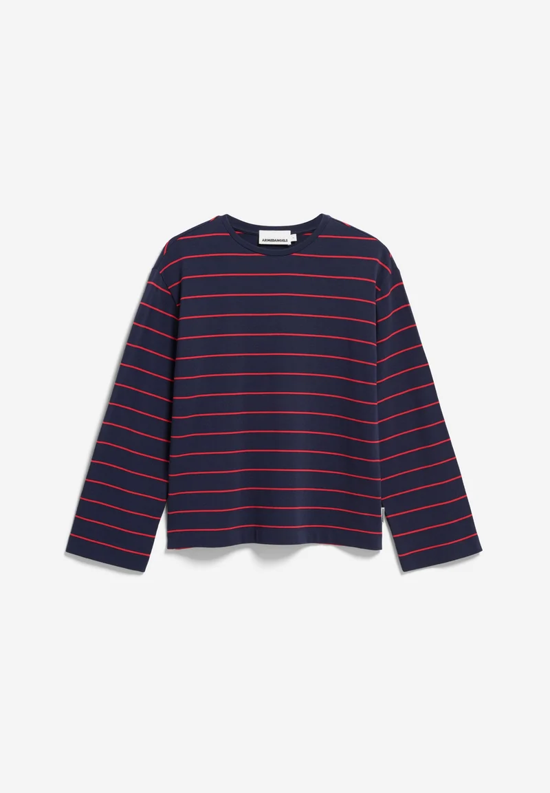 MARYNAA GESTREIFTES LANGARMSHIRT | tinted navy-candy apple