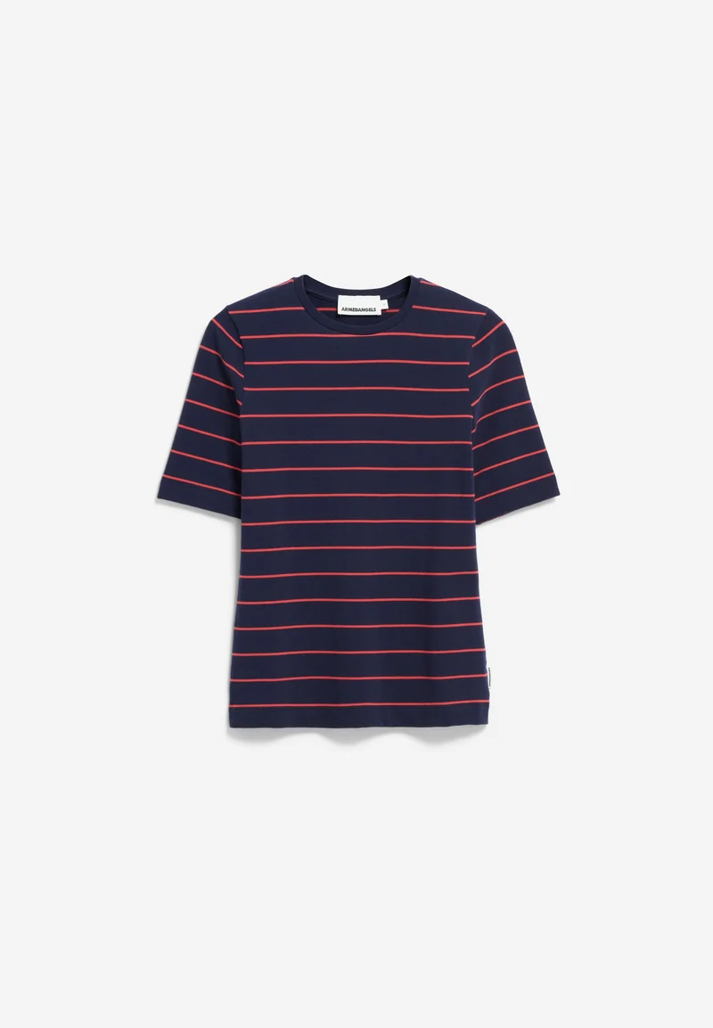 JAANISARA GESTREIFTES T-SHIRT | tinted navy-candy apple