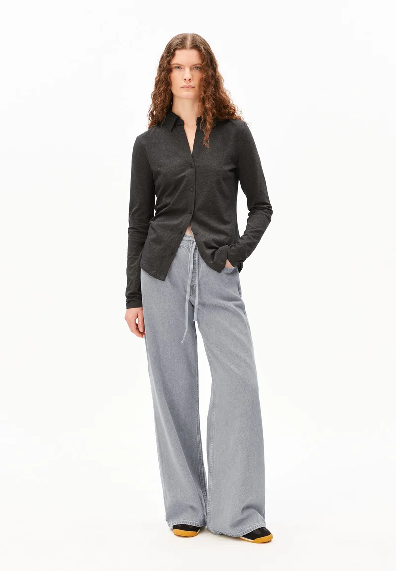NALAANNIA BLUSE | steel melange