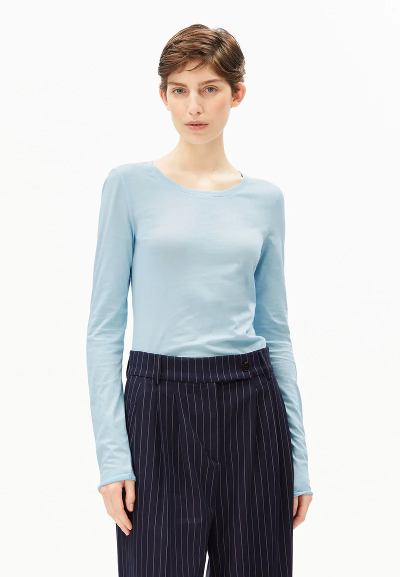 EINIAARA SOFT LANGARMSHIRT | blue glow