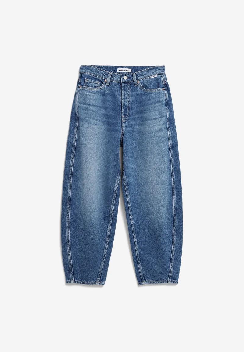 BAARLY HIGH WAIST BARREL JEANS | crunchy