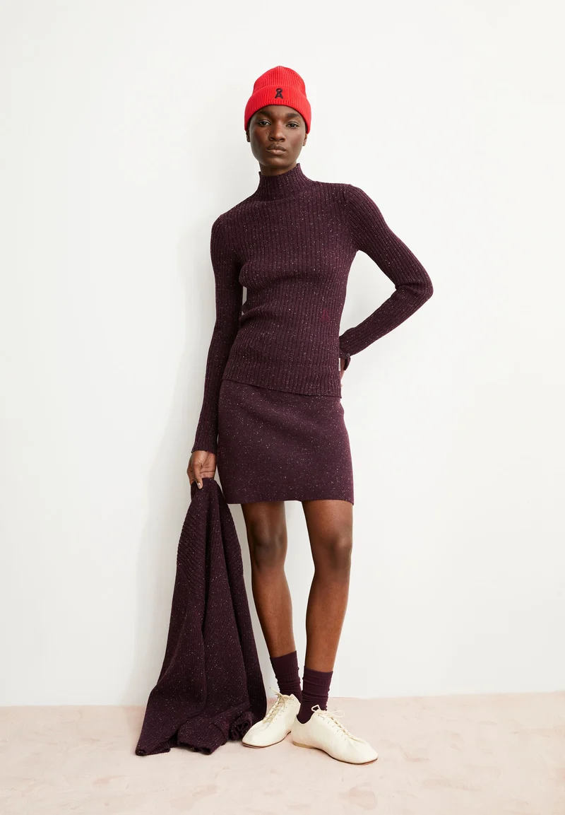 DARLAA TWEED | dark cranberry