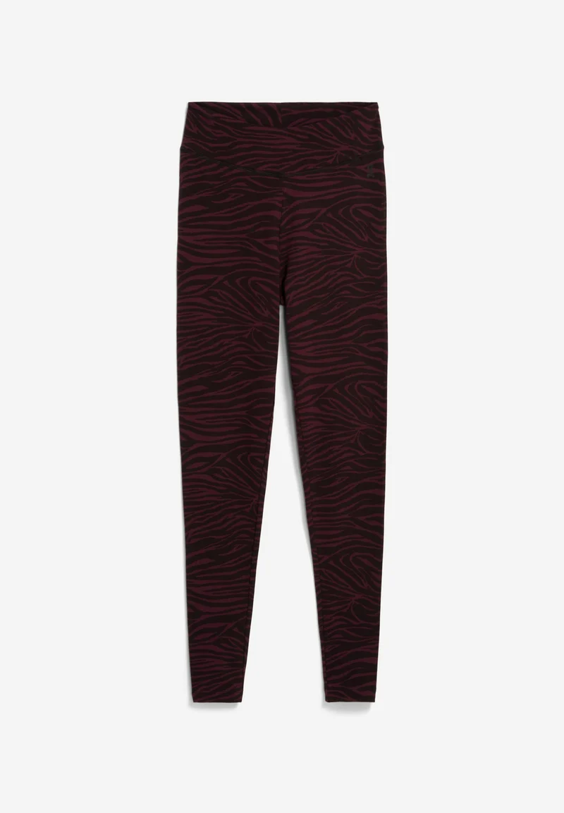 FARIBAA ZEBRARAA LEGGINGS | dark cranberry