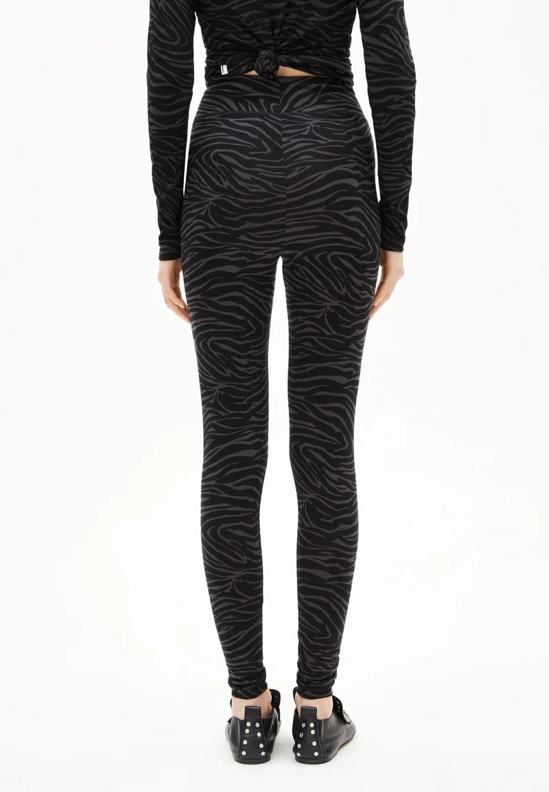 FARIBAA ZEBRARAA LEGGINGS | black