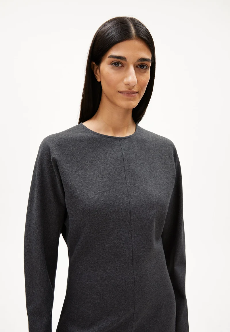 CALINAA KLEID | steel melange