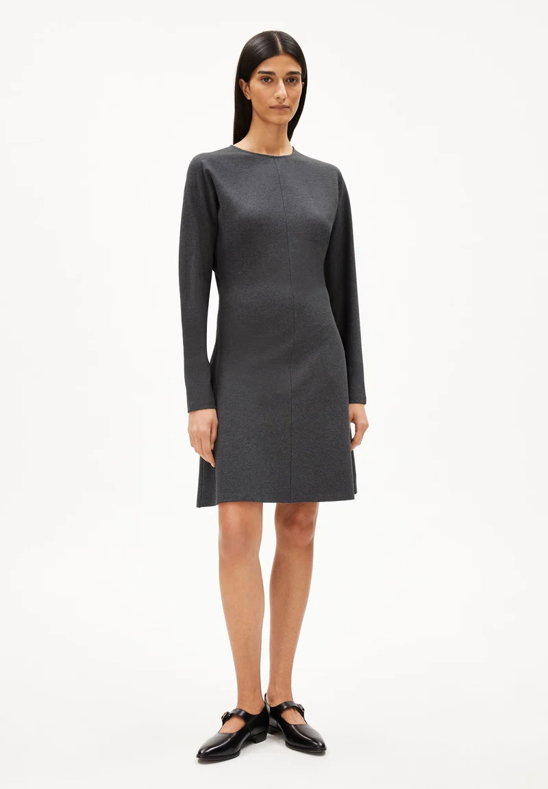 CALINAA KLEID | steel melange