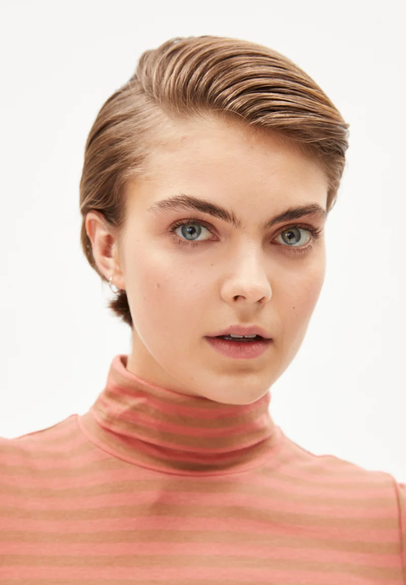 MALENAA STRIPES | pink maple-smoky almond