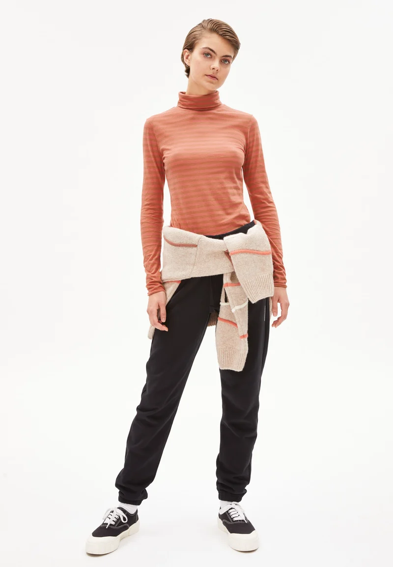 MALENAA STRIPES | pink maple-smoky almond