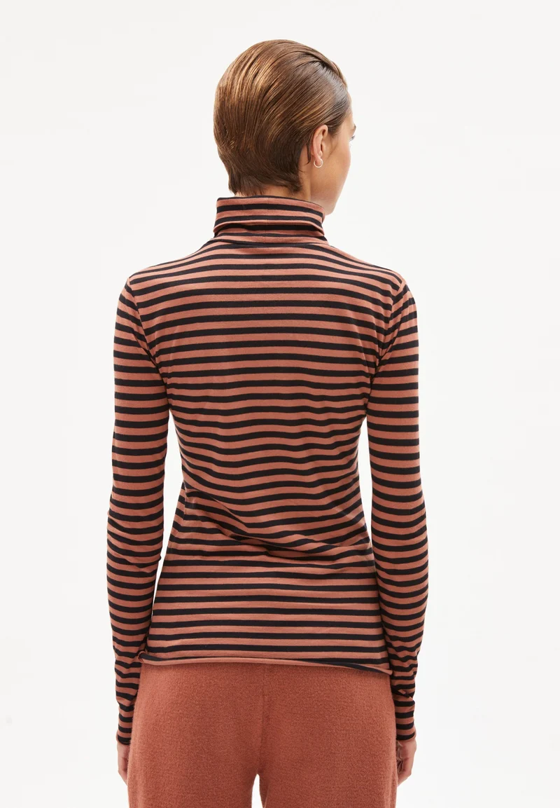 MALENAA STRIPES | copper glow-black