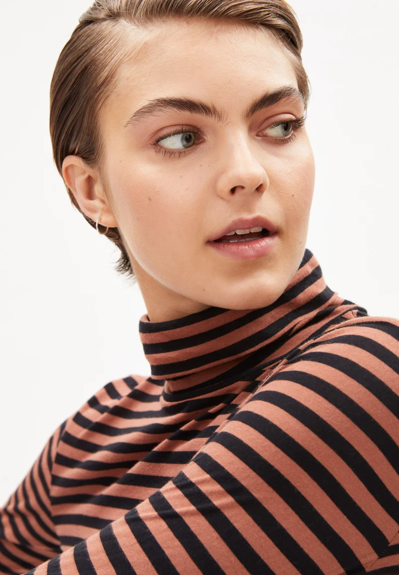 MALENAA STRIPES | copper glow-black