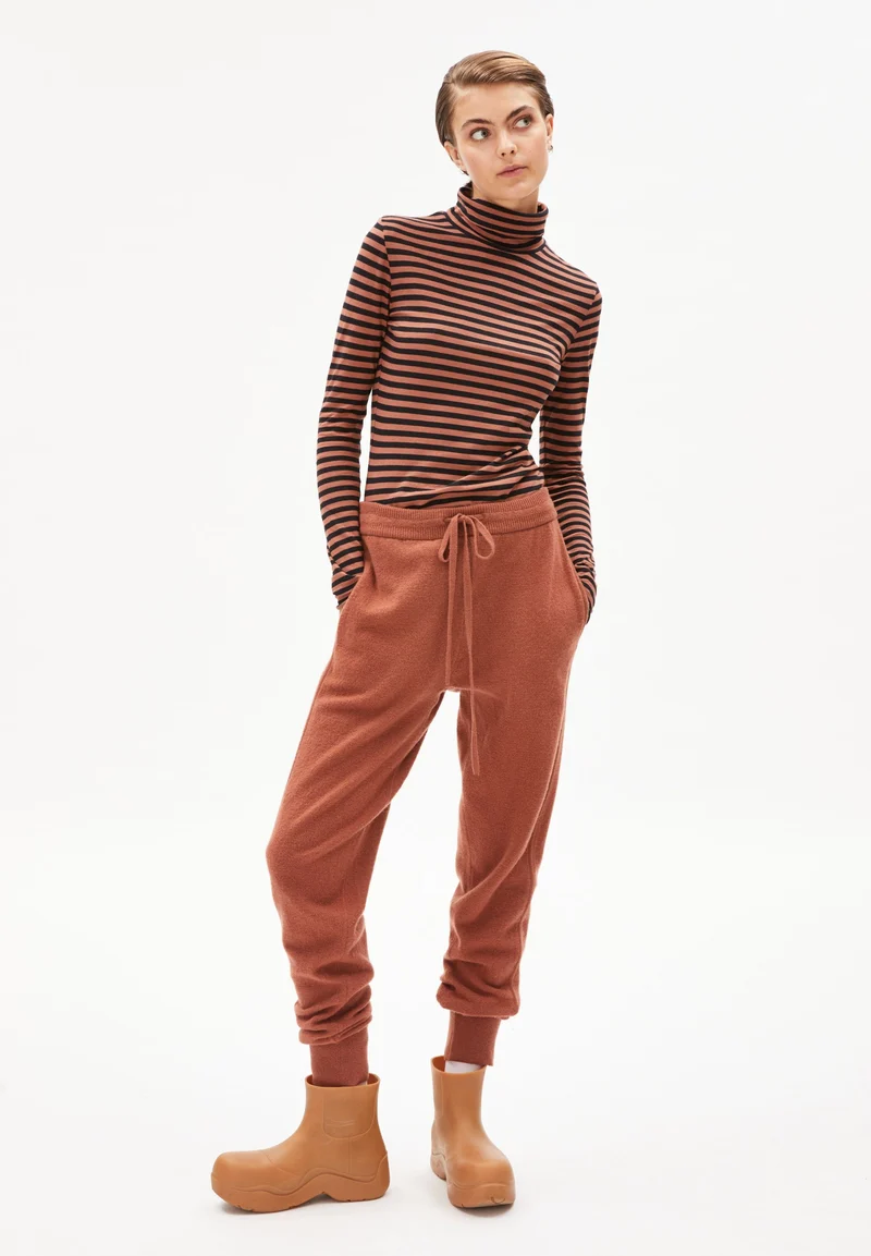 MALENAA STRIPES | copper glow-black