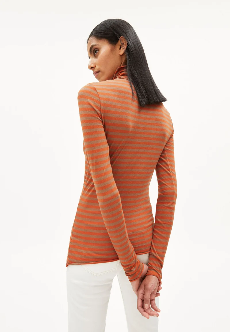 MALENAA STRIPES | dark burnt-cedar wood