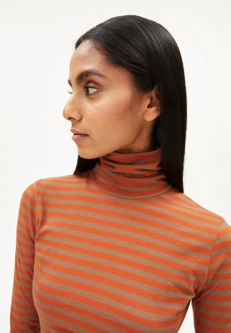 MALENAA STRIPES | dark burnt-cedar wood