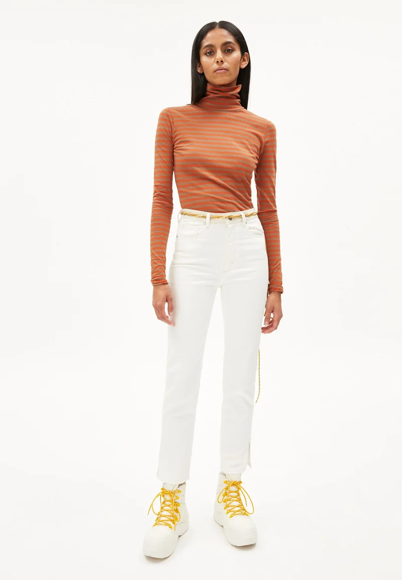 MALENAA STRIPES | dark burnt-cedar wood