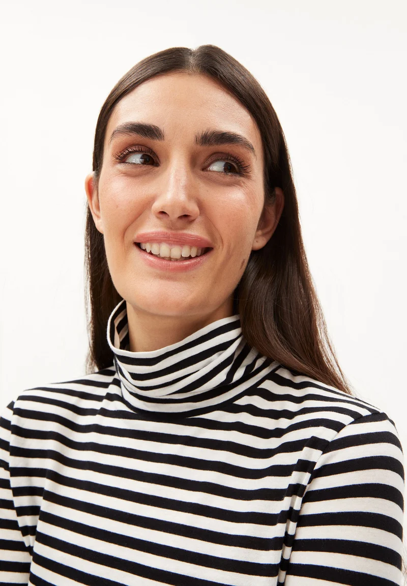 MALENAA STRIPES | black-off white