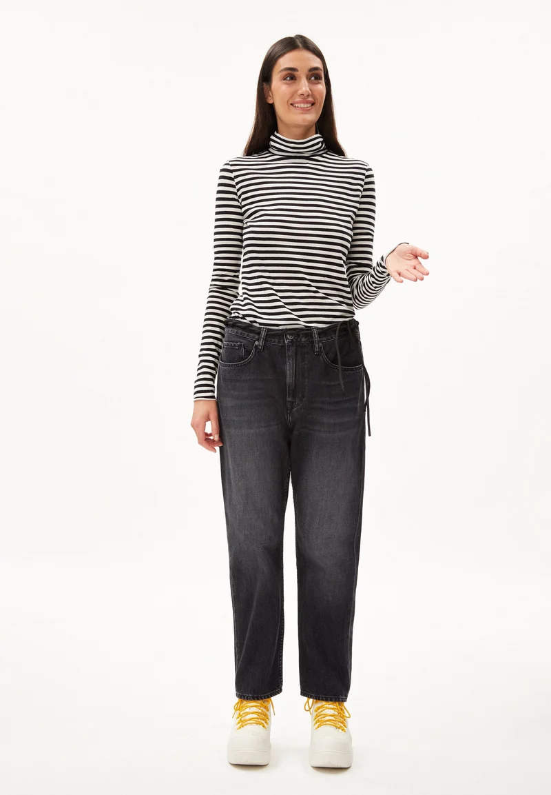 MALENAA STRIPES | black-off white