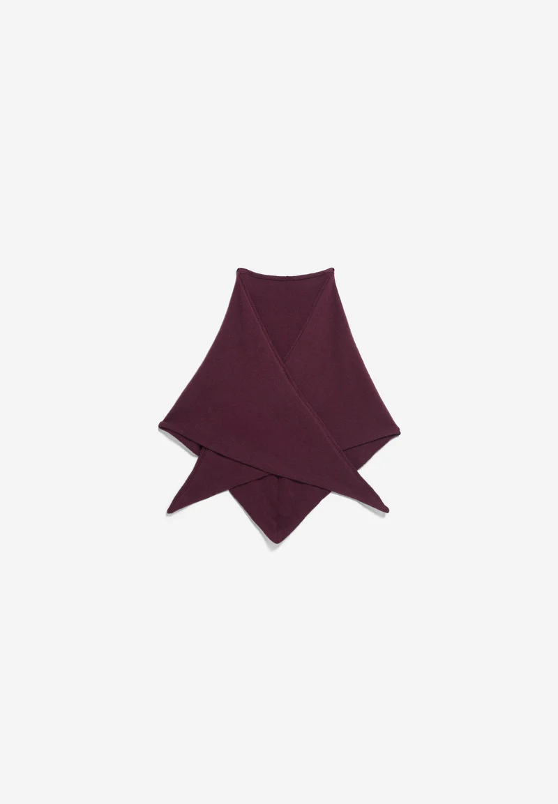 BRYANAA TRIANGLE SCARF | dark cranberry