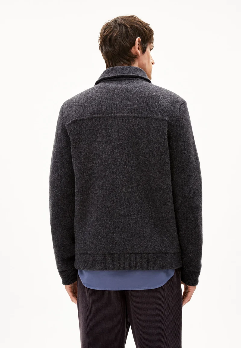 MAARK STRICK-OVERSHIRT | steel melange
