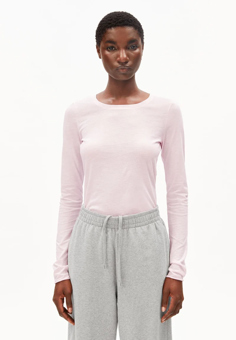 EINIAARA SOFT LANGARMSHIRT | pink mist