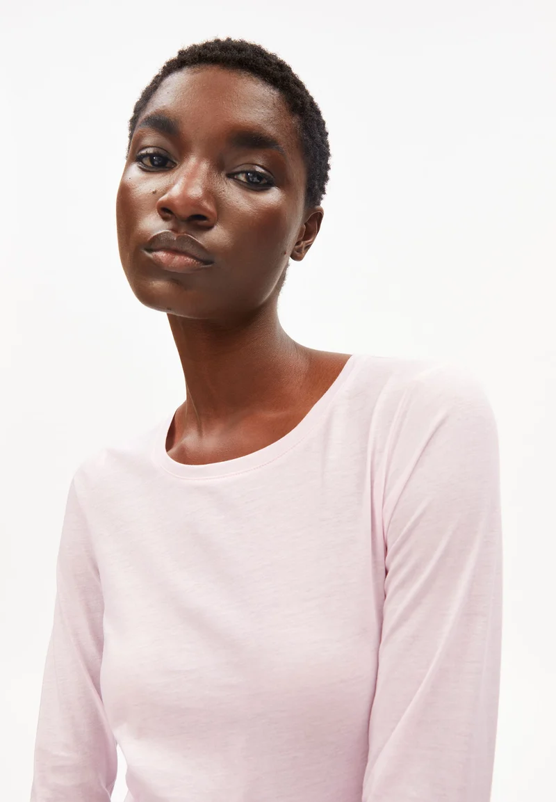 EINIAARA SOFT LANGARMSHIRT | pink mist