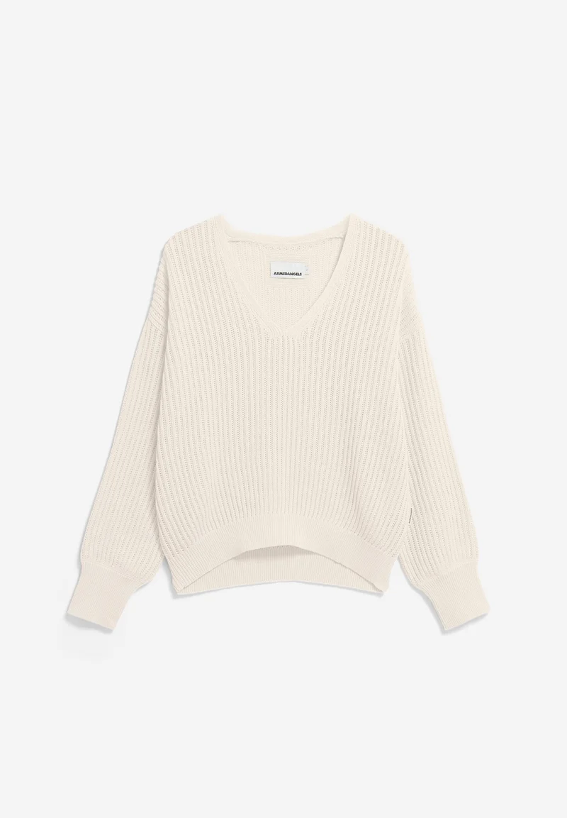 LEINEN-MIX STRICKPULLOVER | undyed