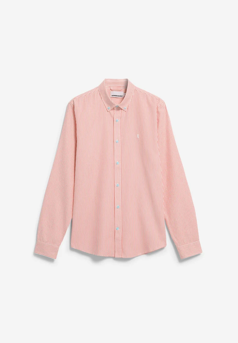QUAASA GESTREIFTES LANGARMHEMD | tabasco red