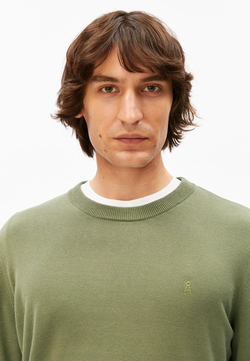 LOUKAA STRICKPULLOVER | fatigue green