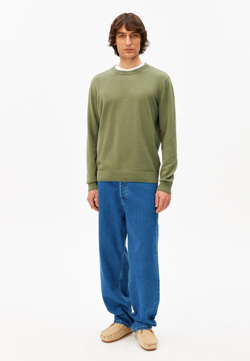 LOUKAA STRICKPULLOVER | fatigue green