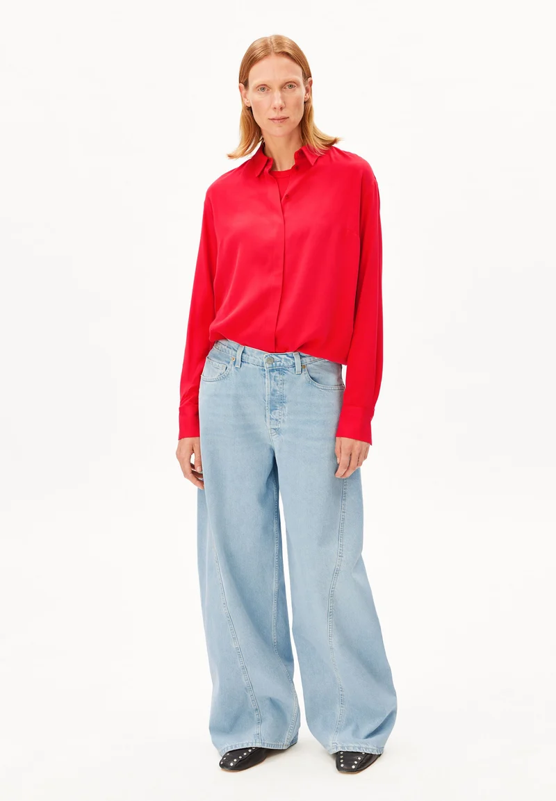 LARISAANA LANGARMBLUSE | mars red