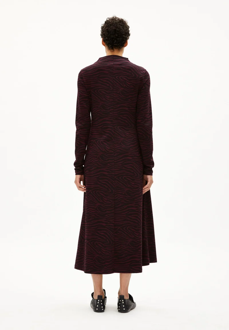 DAILIMAA ZEBRARAA KLEID | dark cranberry