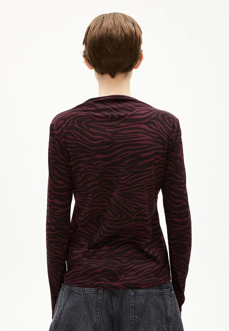 CALUNAA ZEBRARAA | dark cranberry