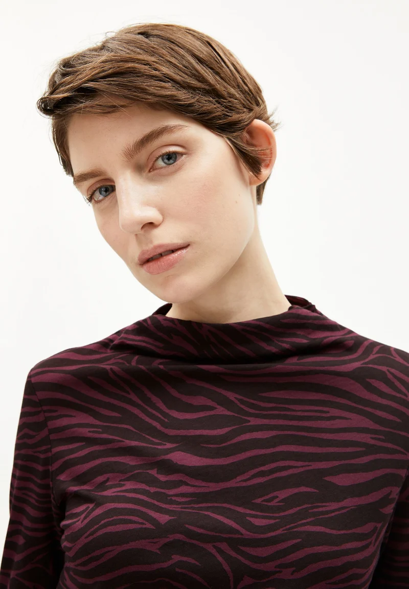 CALUNAA ZEBRARAA | dark cranberry