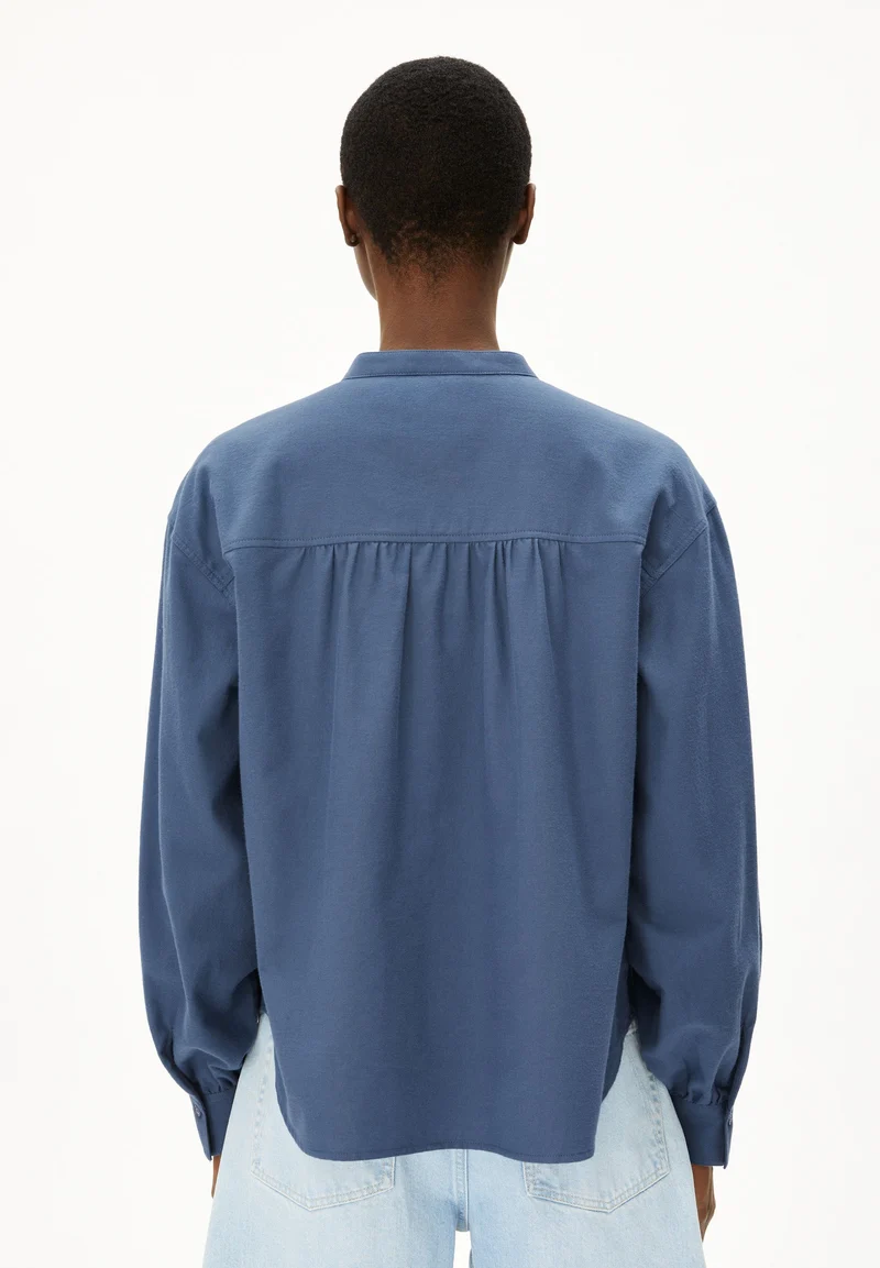EFINARAA BRUSHED BLUSE | nightshadow