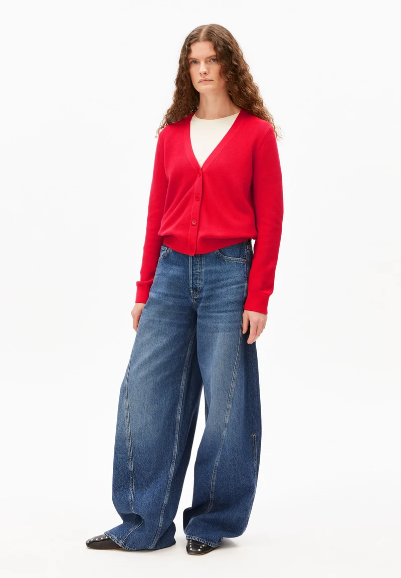 MENAAL LINKS LINKS CARDIGAN | mars red