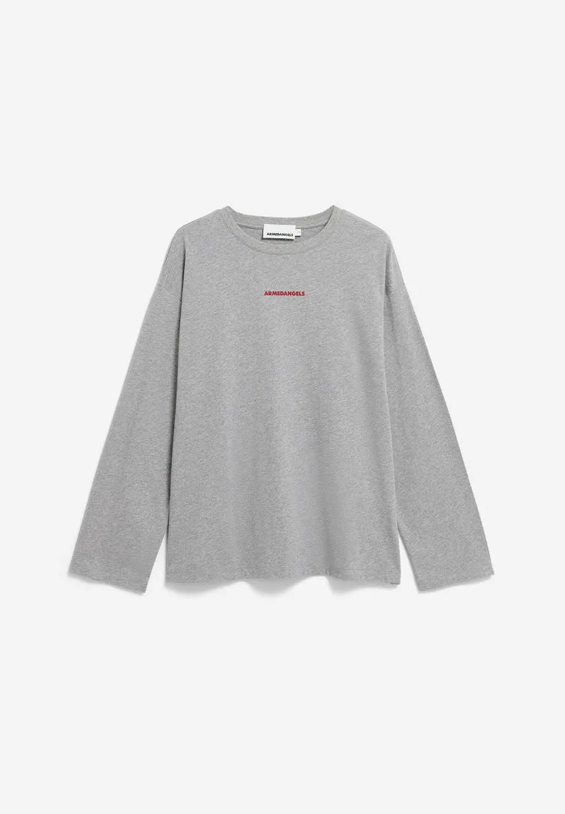 FIETAA SMILE LONGSLEEVE | silver melange