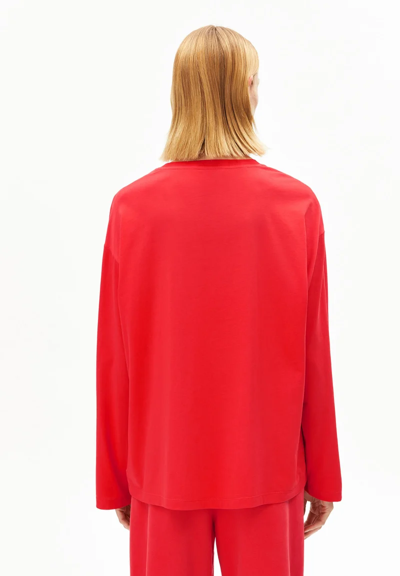 ICONIC Å FIETAA LANGARMSHIRT | mars red