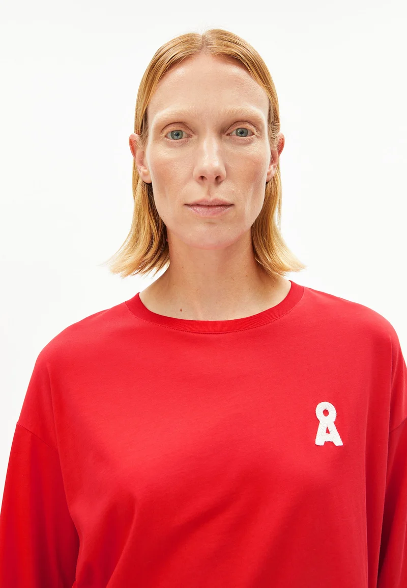 ICONIC Å FIETAA LANGARMSHIRT | mars red