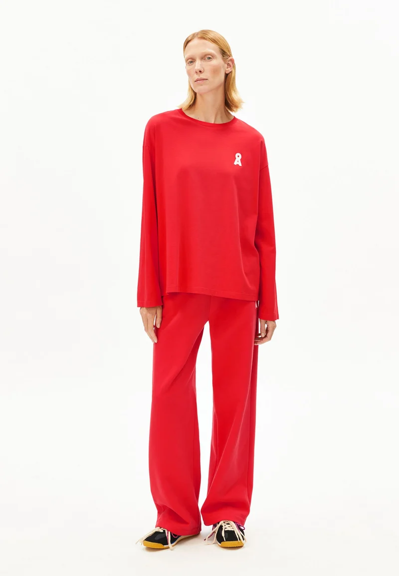 ICONIC Å FIETAA LANGARMSHIRT | mars red
