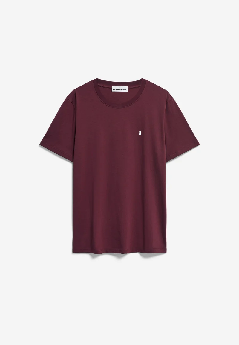 LAARON T-SHIRT | dark cranberry