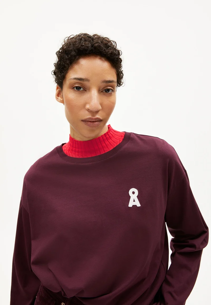 ICONIC Å FIETAA LANGARMSHIRT | dark cranberry