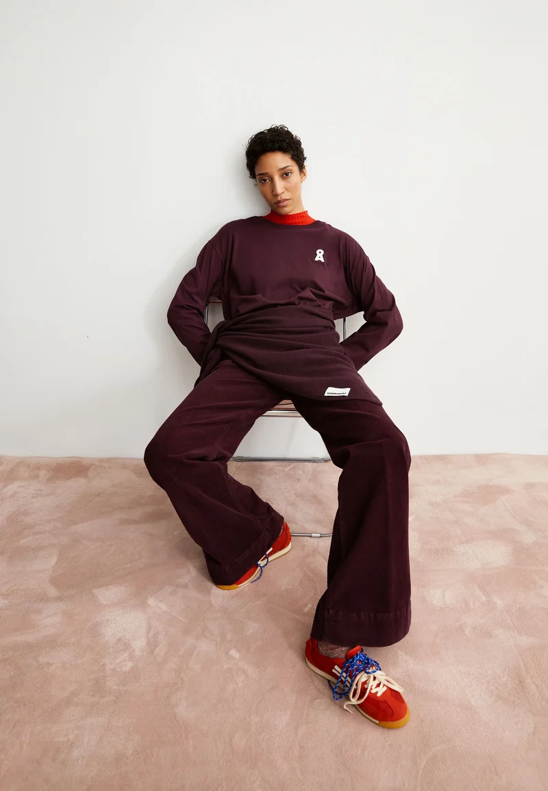 ICONIC Å FIETAA LANGARMSHIRT | dark cranberry