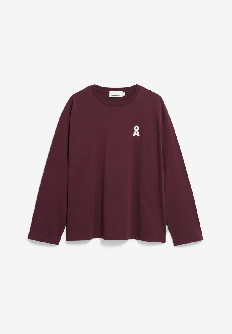 ICONIC Å FIETAA LANGARMSHIRT | dark cranberry