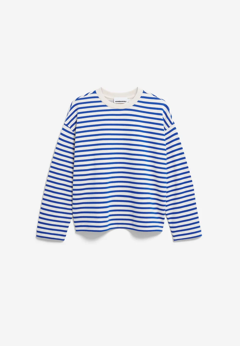 FRANKAA MAARLEN GESTREIFTES SWEATSHIRT | undyed-dynamo blue