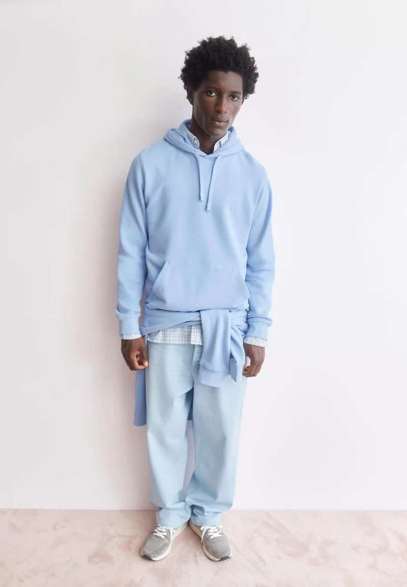 PAARLO LOOP HOODIE | wedgwood