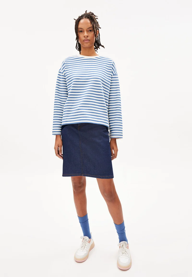 FRANKAA MAARLEN GESTREIFTES SWEATSHIRT | undyed-cloudbusting