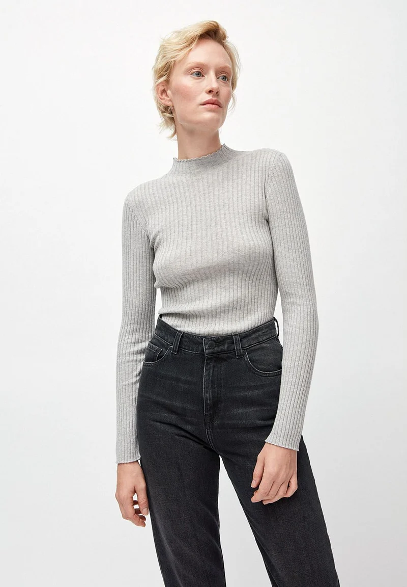 ALAANIA STRICKPULLOVER | grey melange