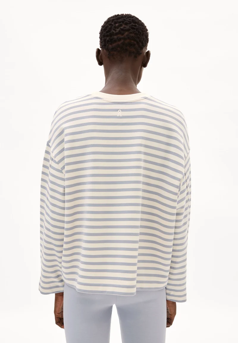 FRANKAA MAARLEN GESTREIFTES SWEATSHIRT | undyed-misty morning
